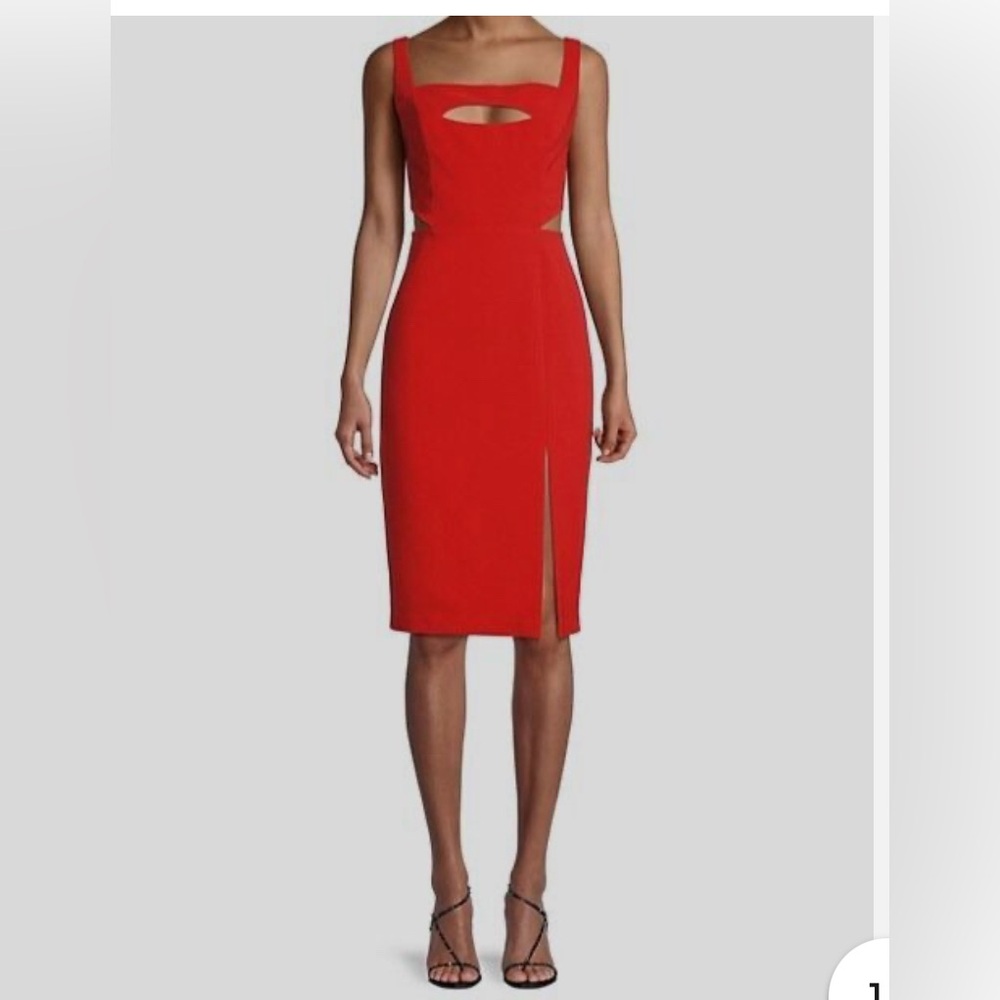 NWOT AIDEN MATTOX designer sheath cut out dress - 12